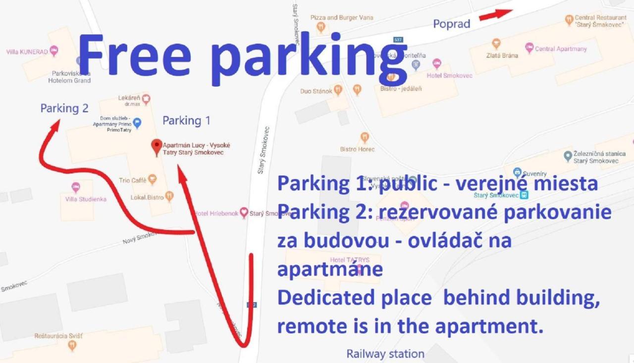 Apartment Lucy - Primo Tatry Stary Smokovec Vysoké Tatry Eksteriør bilde